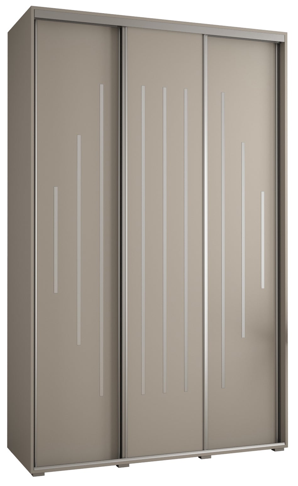 Szafa przesuwna wysoka Dakota 12 150 x 45 x 235,2 cm kaszmir + u. Srebrny - Abiks Meble