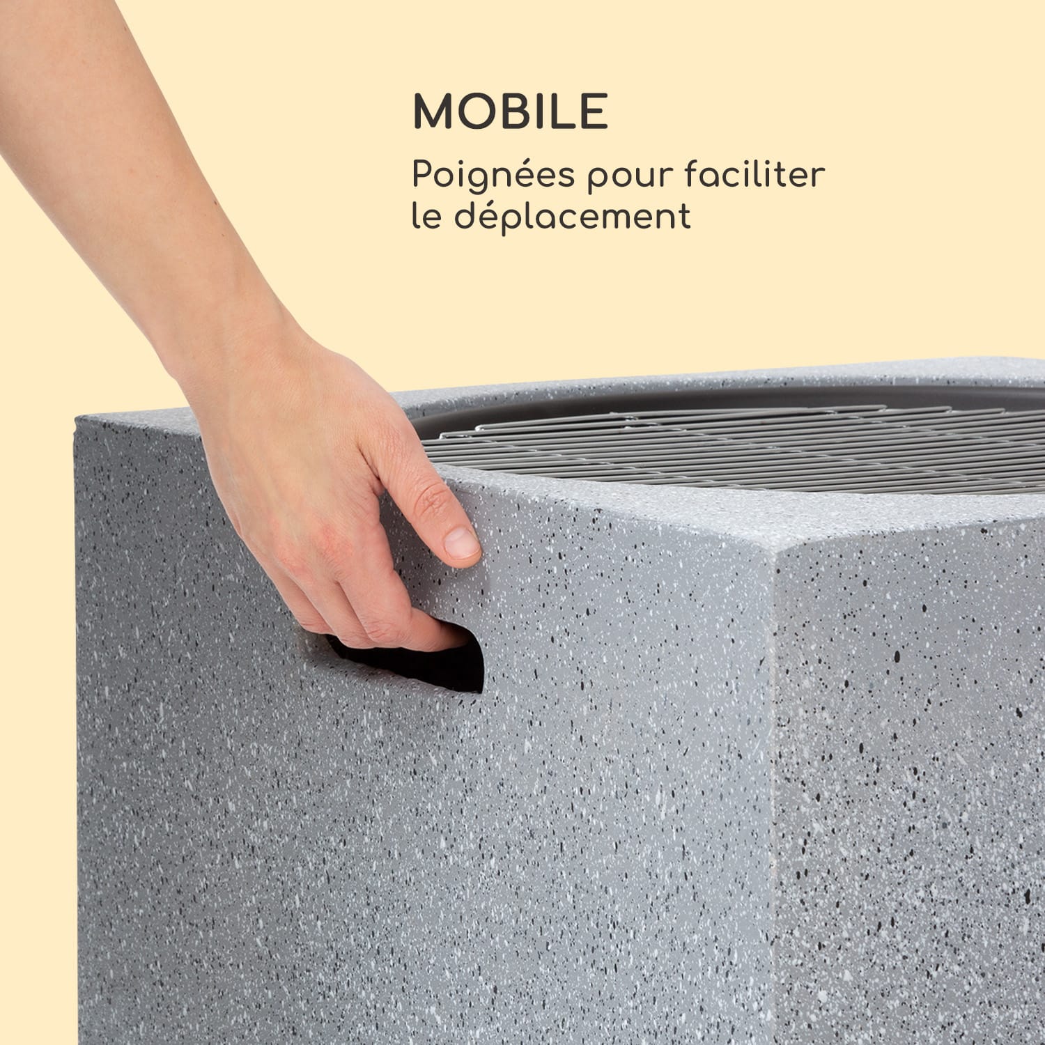 BLUMFELDT Braséro blumfeldt Monolith avec grill MGO & bac en acier et pare-étincelles Gris / argent - 5