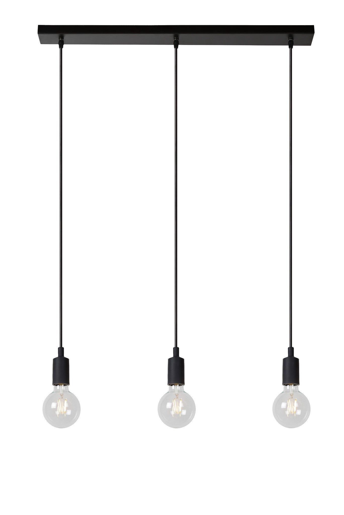 Suspension électrifiée Métal Noir FIX MULTI LUCIDE - L75 x H112,5 x P8 cm - 6