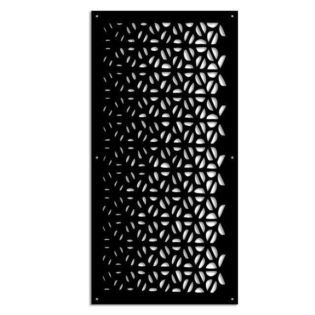 COFFEE - Pannello in PVC traforato - Parasole misura 50x150 cm - colore nero