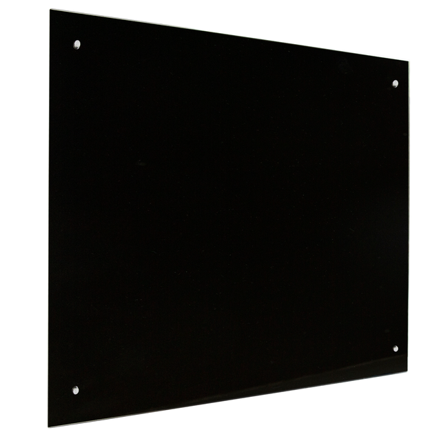 Lavagna in vetro magnetica 45x60 cm - Nera