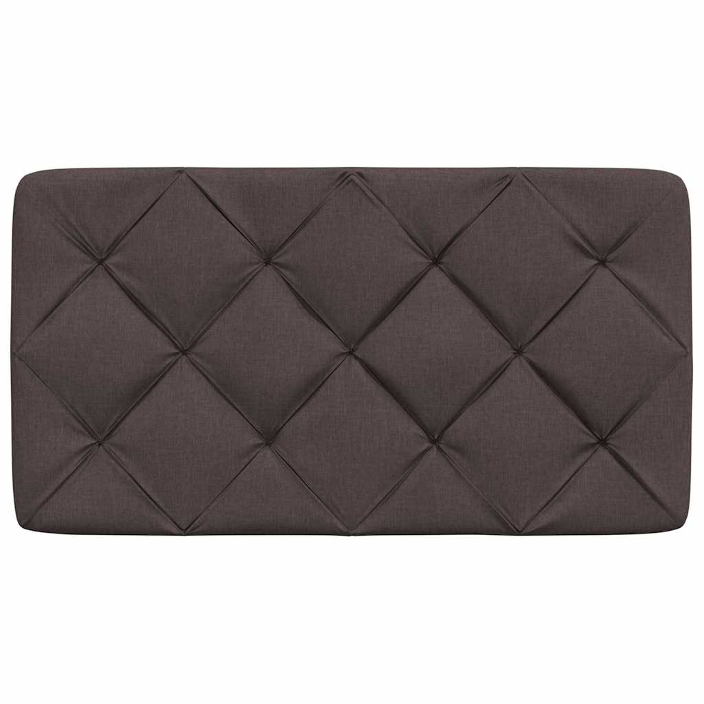 Almofadão de cabeceira | Almofada decorativa 80 cm tecido castanho-escuro CFW167320 - 4