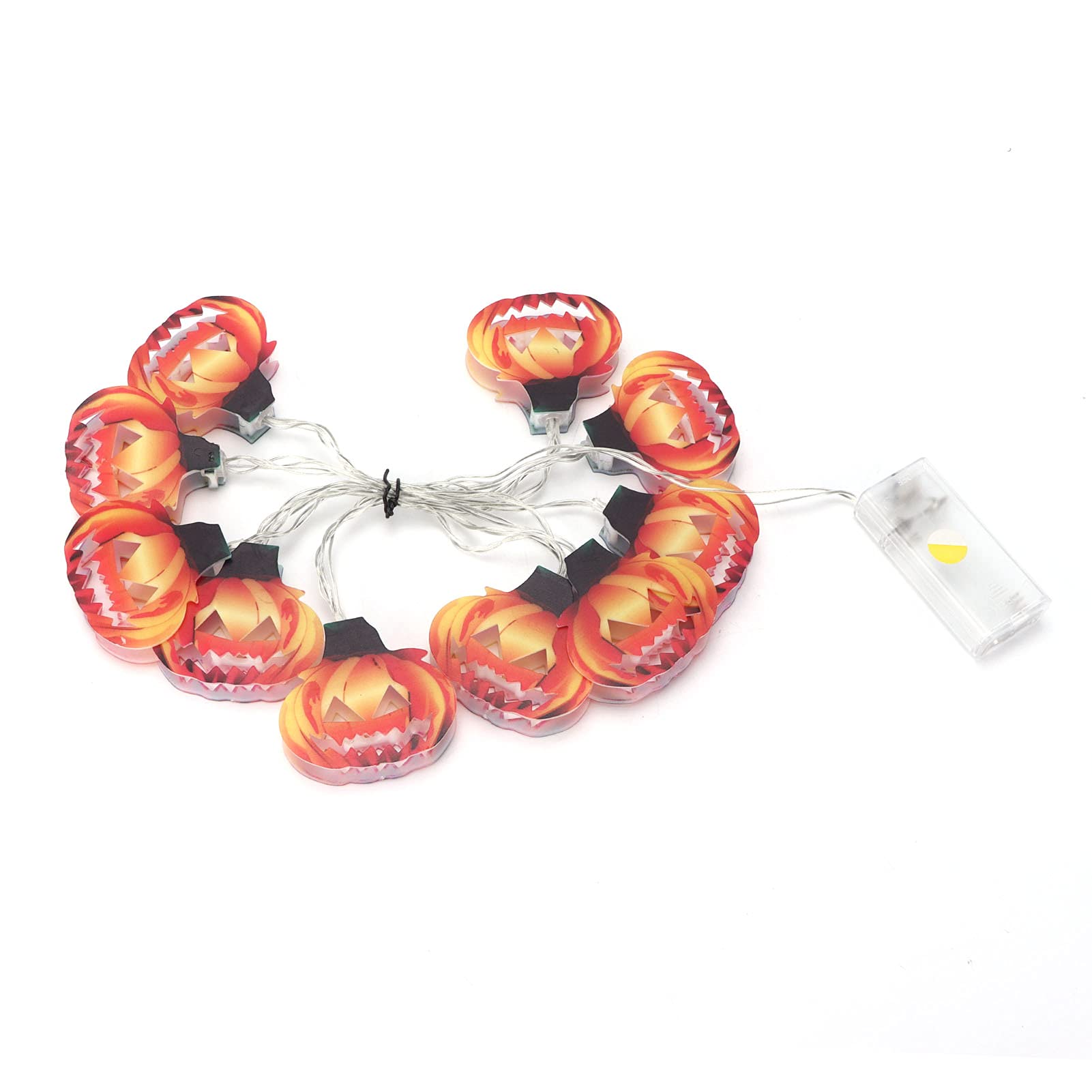 Lumières De Citrouille Portables Pour Halloween - Lot De 3 Pièces - Vintage Style Fantôme - Neuf