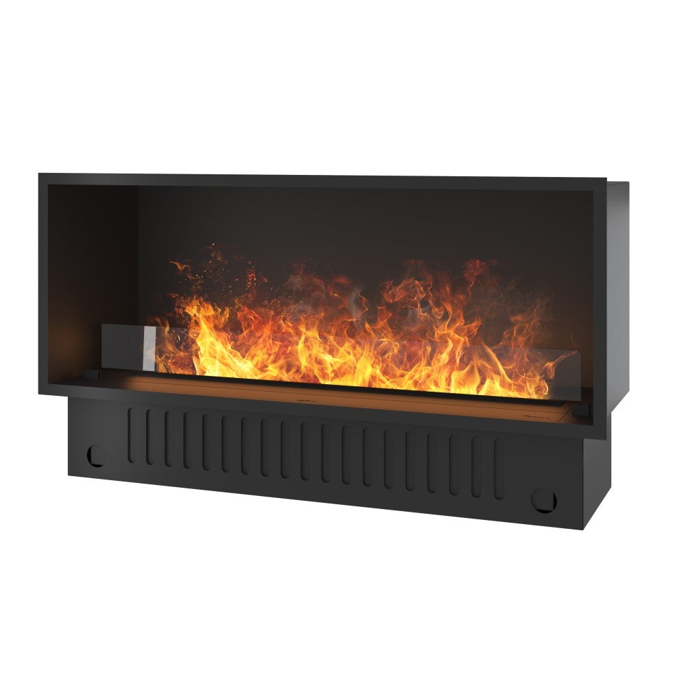 Invapo Inside 1200 kominek parowy do zabudowy, wielokolorowy płomień, efekt 3D, zbiornik 2,4 l, 123 cm