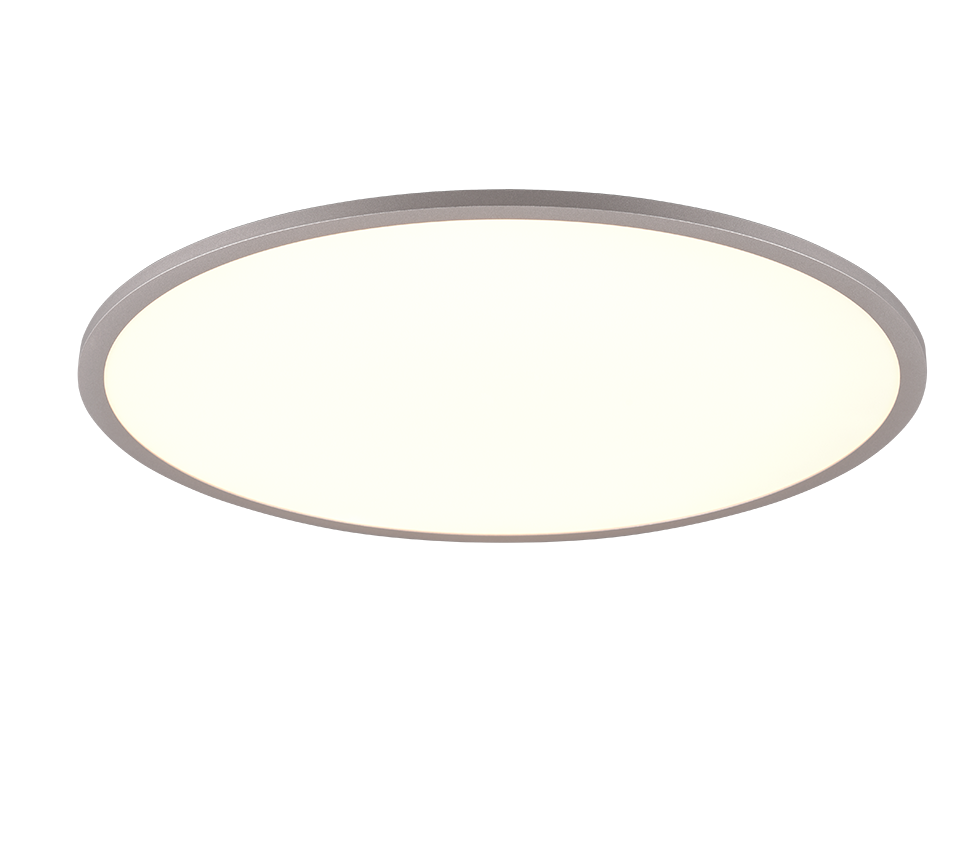Plafon LED z pilotem YUMA srebrno-biały 35W Odcienie bieli 4200lm metal wym:5x60x60cm IP20 Trio