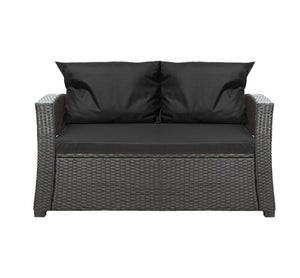 Pyonic 2 Federe Per Cuscini Quadrate Impermeabili 30x50 Cm Nere, Per Esterni E Interni, Con Cerniera