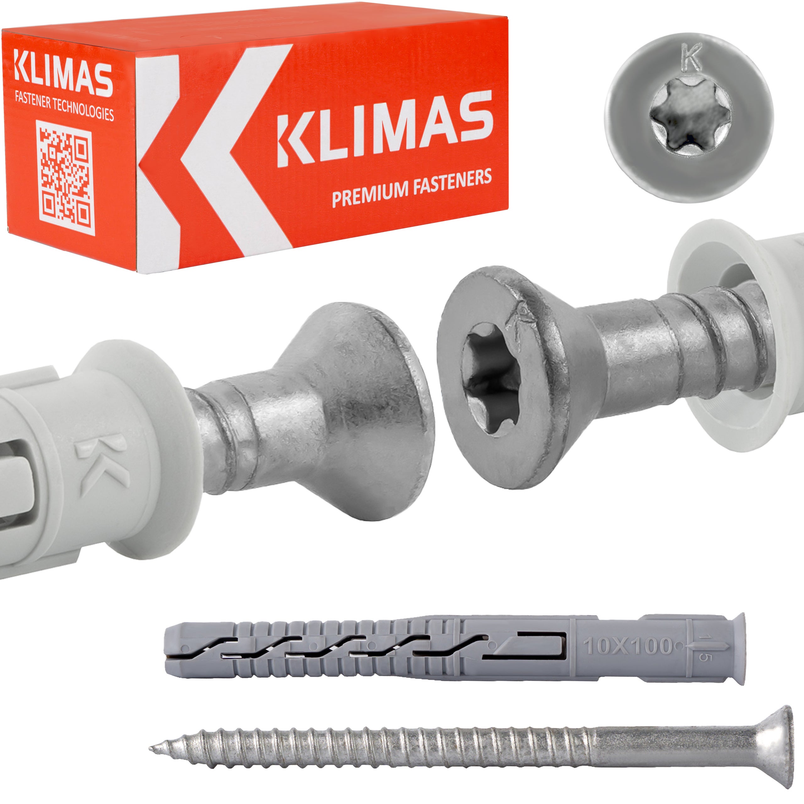 Kołki rozporowe ramowe Klimas S KPS-FAST 10x100 mm ocynkowane 50szt