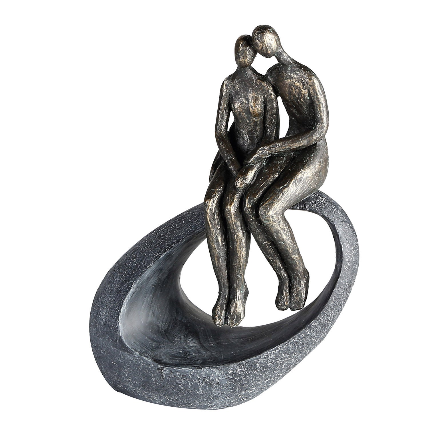 Casablanca modernes Design Decorative Figurine, Poly, Bronze Grey, Höhe 40 cm