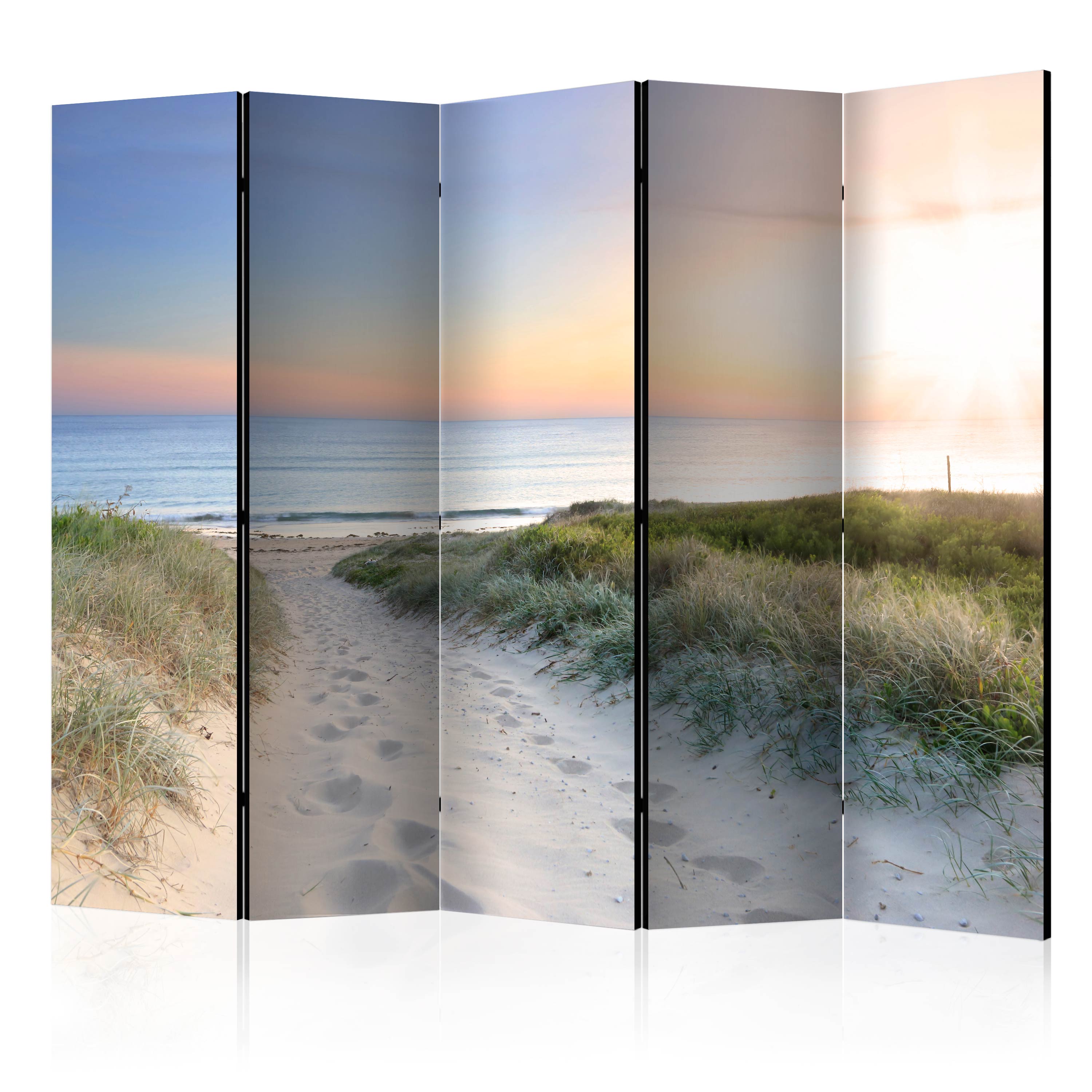 Paravent - Morning walk on the beach II [Room Dividers] [225x172 ...