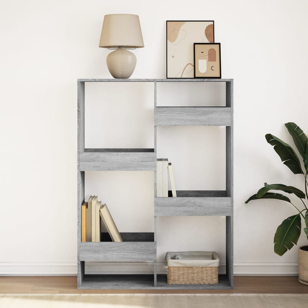 Bibliothèque sonoma gris 100x33x135 cm bois d'ingénierie vidaXL - 4