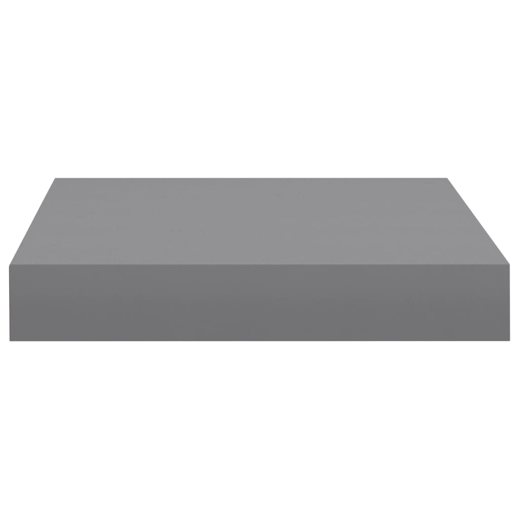 étagères murales flottantes 2 pcs gris 23x23,5x3,8 cm MDF - 6