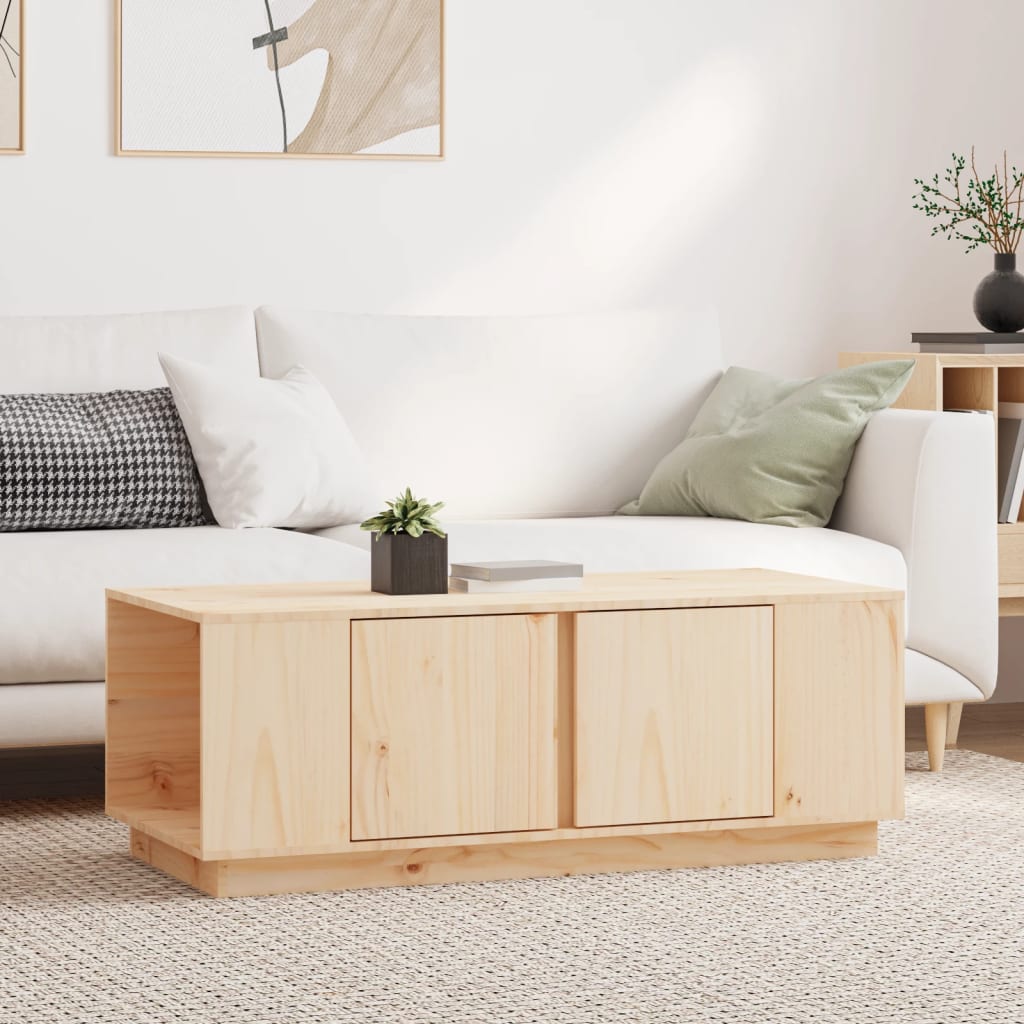 Stolik kawowy, 110x50x40 cm, lite drewno sosnowe vidaXL