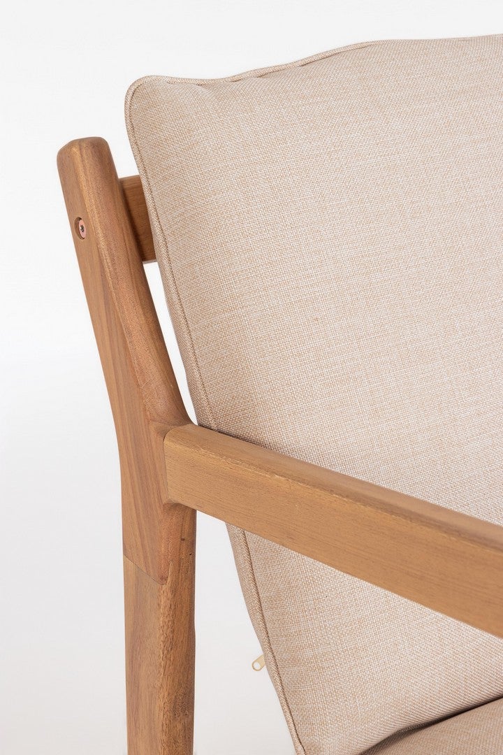 Salon bas de jardin en Bois Marron 4 personnes - 7