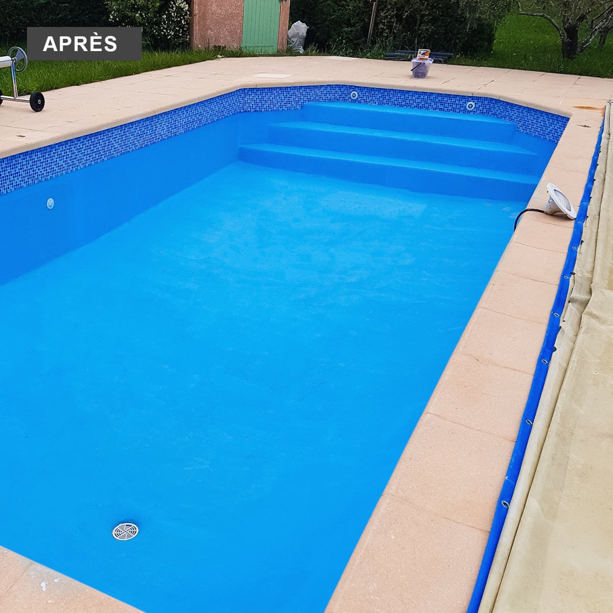 PEINTURE PISCINE MATCOSOL BLEU 3.5L- Résine epoxy bi- Composant grande résistance au chlore- GMC - 3