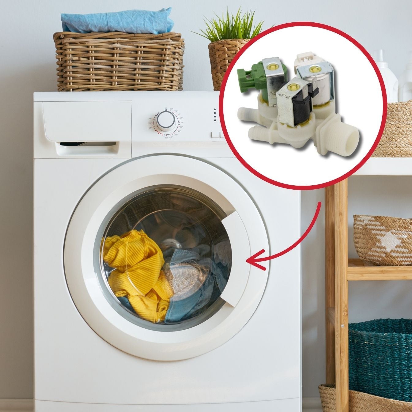 Électrovanne pour Lave-linge ARTHUR MARTIN ELECTROLUX FAURE 3 voies 1249472059 - 4