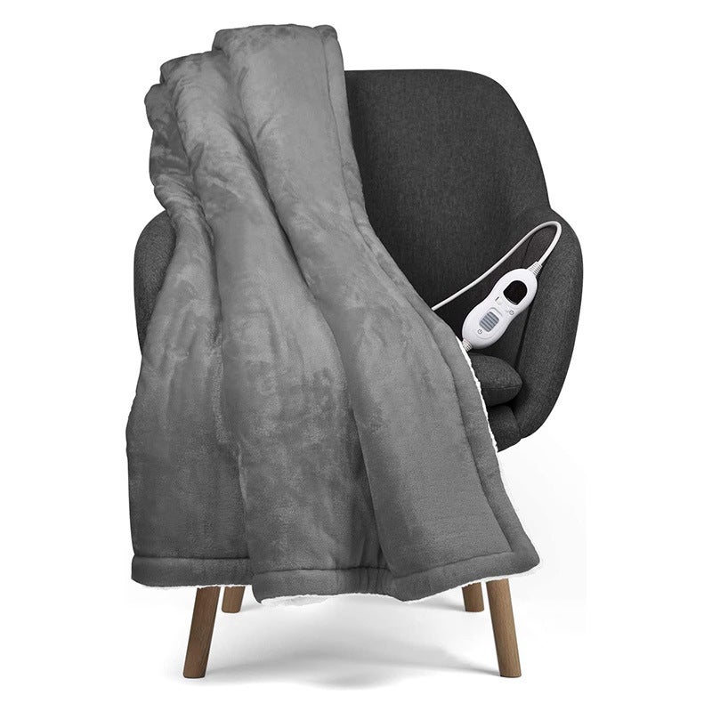 ALLJOY Coperta Termica XXL, Coperta Elettrica con Spegnimento Automatico, in Peluche, 200 x 180cm Extra Grande, Coperta Riscaldante Lavabile, 6 Livelli di Calore e 90 Mins del Timer
