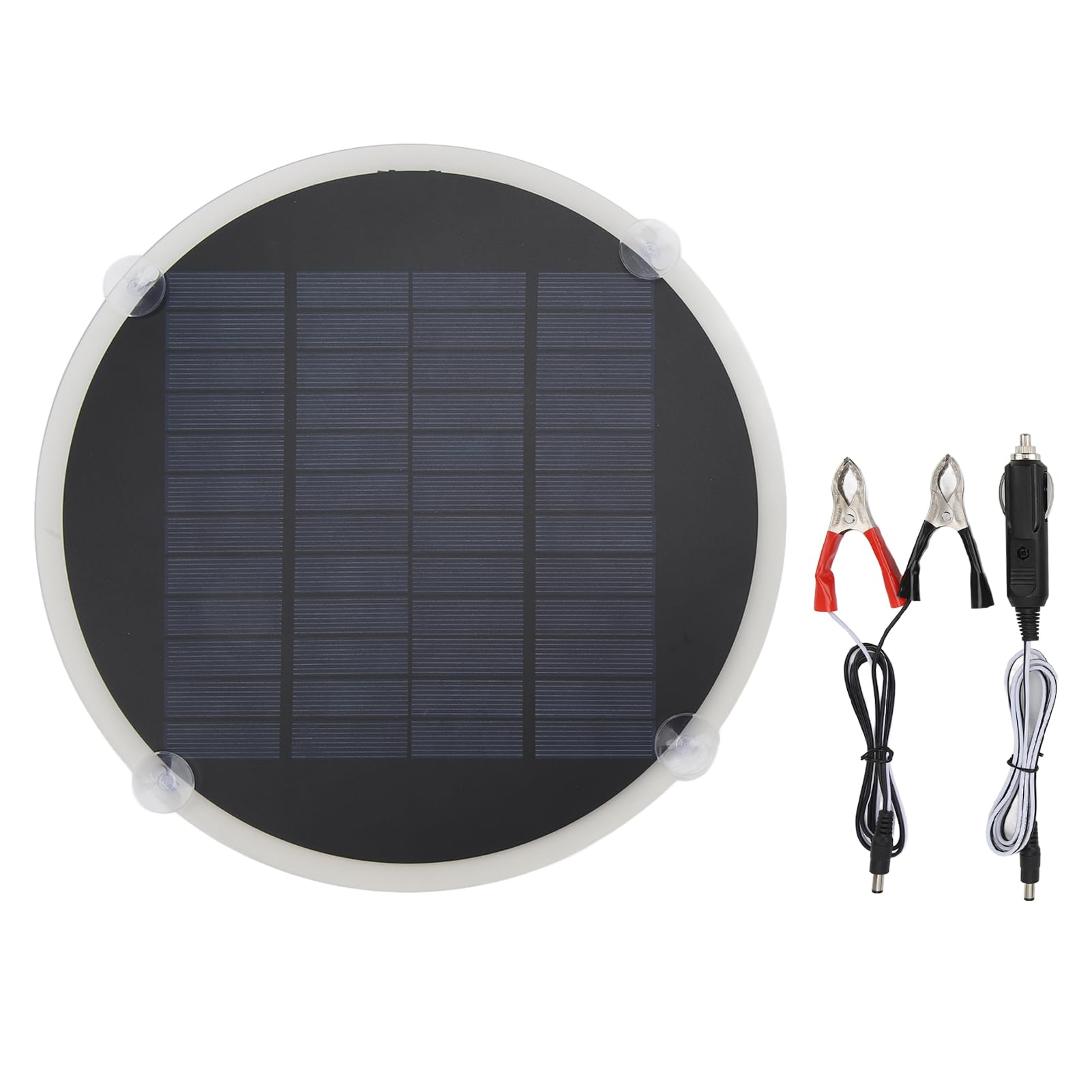 Mini Panneau Solaire Rond Alomejor 1,1W 5V – Diamètre 120mm, Cellules Polysilicium, Pour Projets DIY Et éducatifs