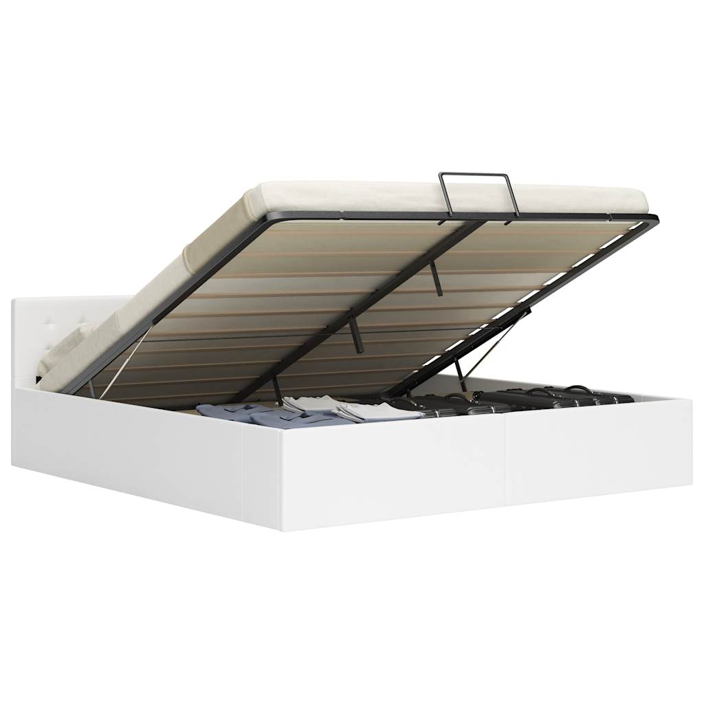 Vidaxl Estructura De Cama Con Almacenaje Hidráulico 180X200 Cm Piel Sintética , Leroy Merlin