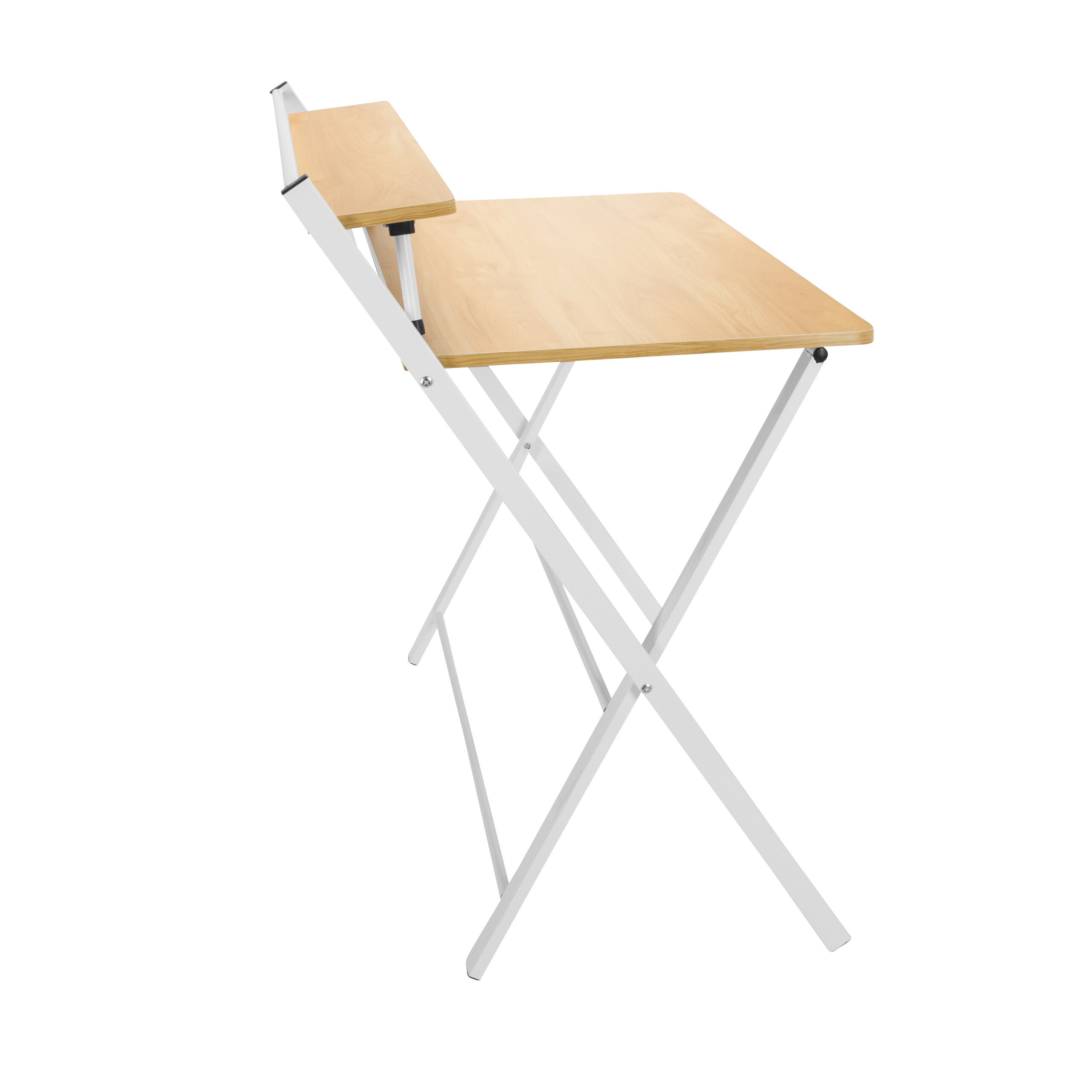 Scrivania EASY CLAP 92 x 84 rovere chiaro / bianco hjh OFFICE - 7