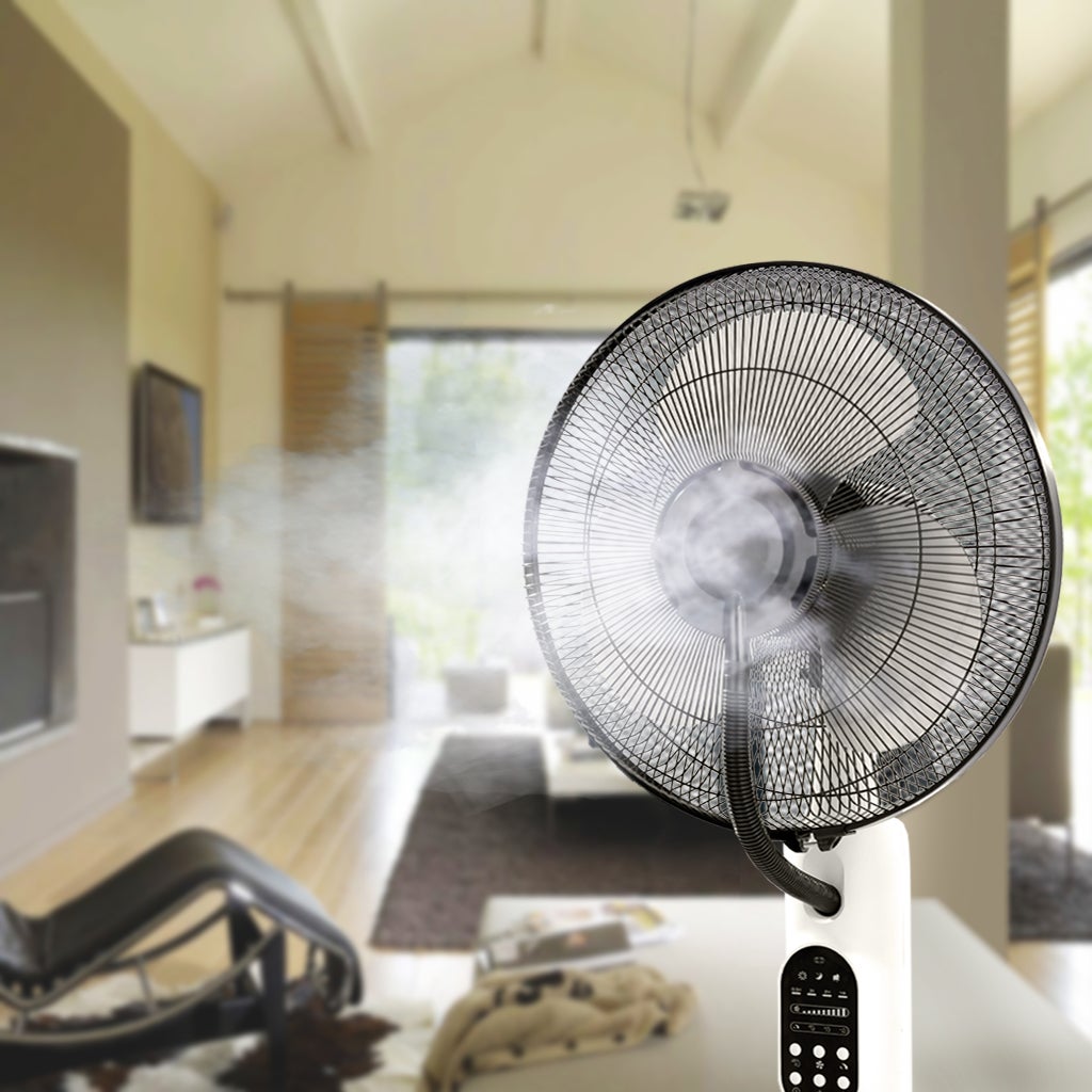 Ventilateur Humidificateur De Bureau - 6 Vitesses, Minuterie, USB (Classe A+++) - Neuf