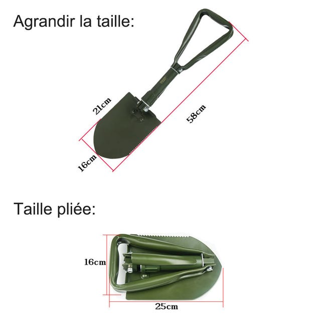 Pelle pliante de survie professionnelle 33085 Pelle pliante de survie professionnelle 33085
