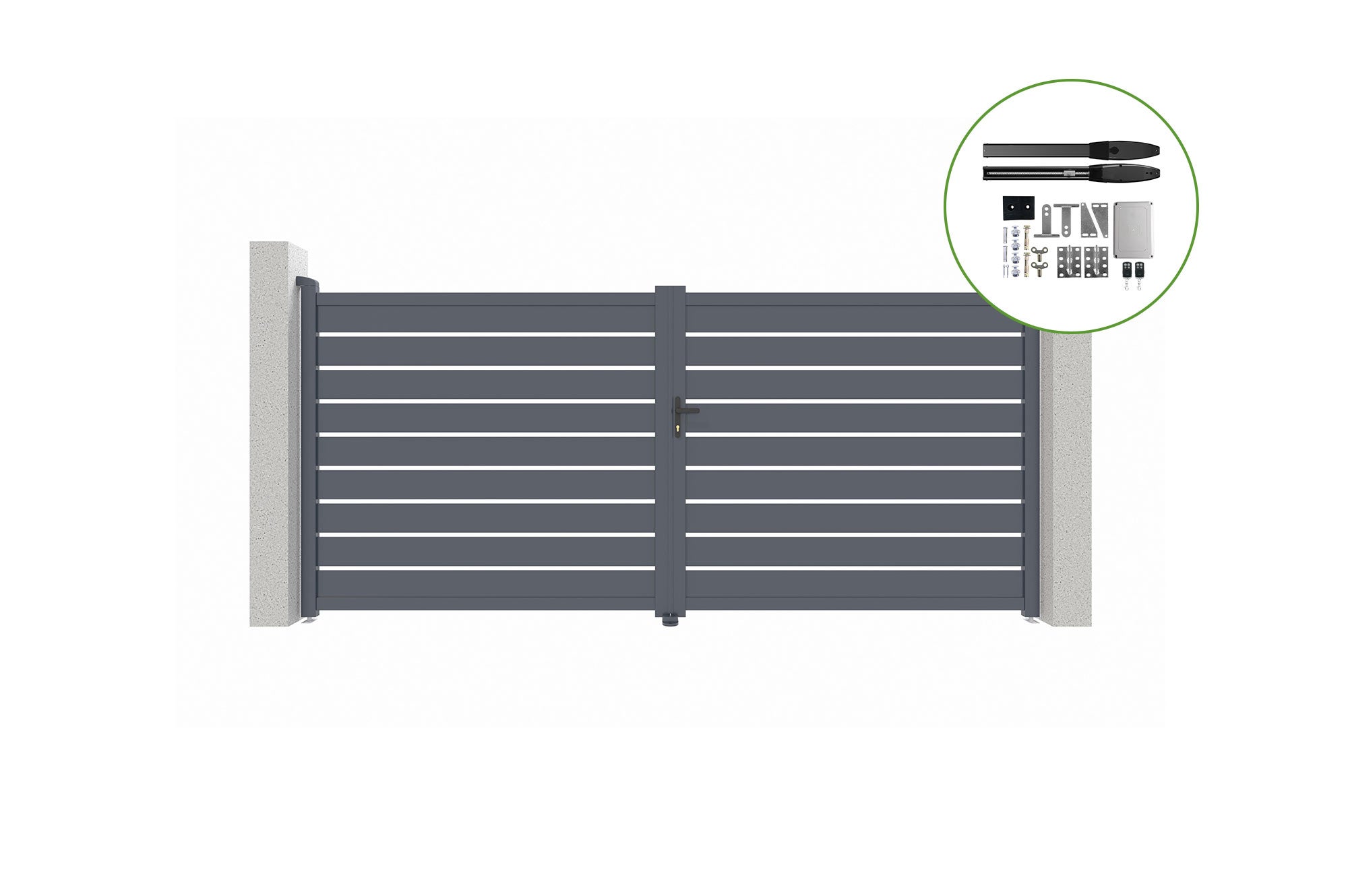 Brama skrzydłowa elektryczna 3m5 VOGEL 350B180 + napęd HICKER B200