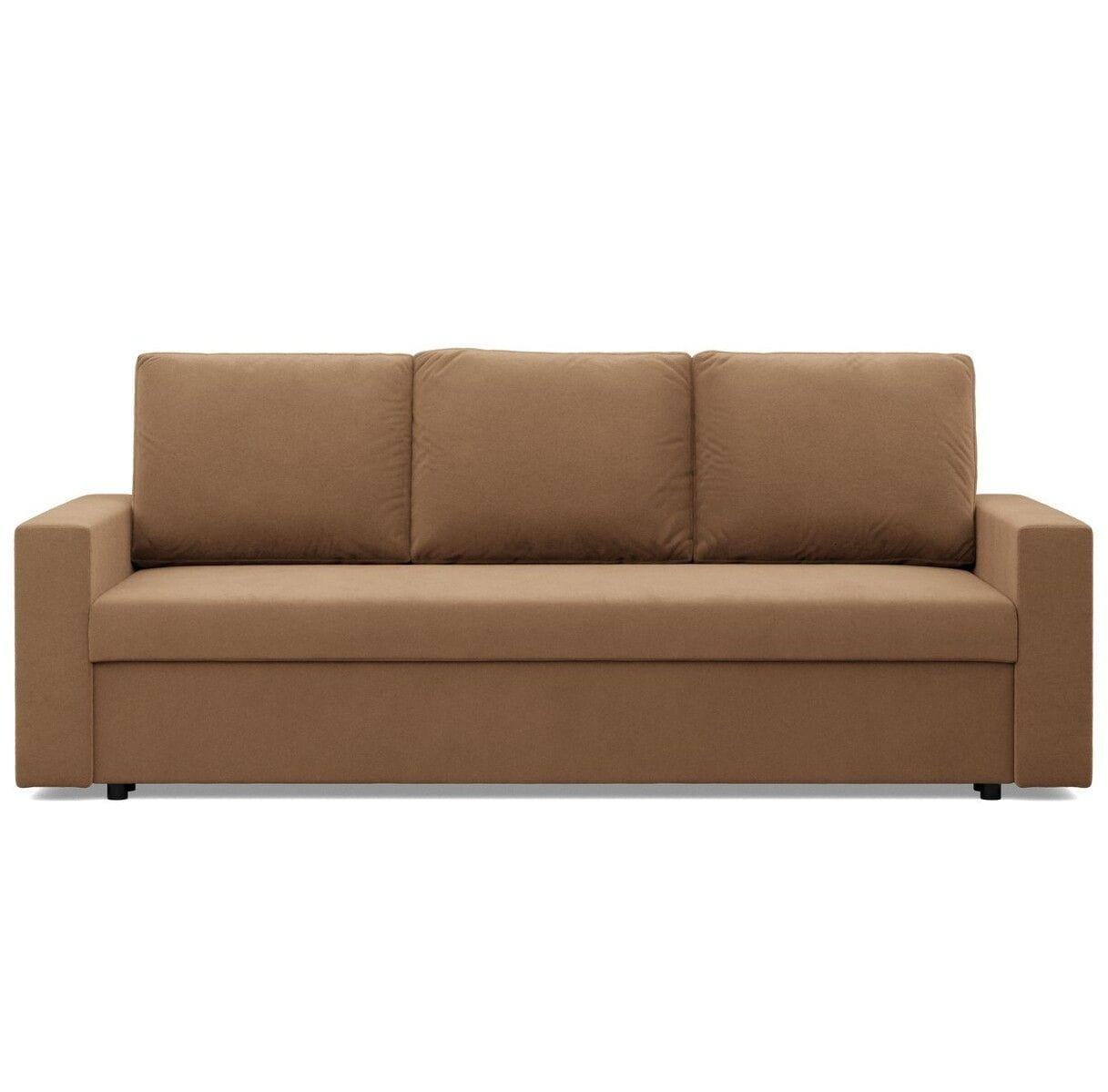 Kanapa 3 osobowa, BLOM, Mikrofaza, 220x92x85 cm, cappuccino - TYLETEGOTU