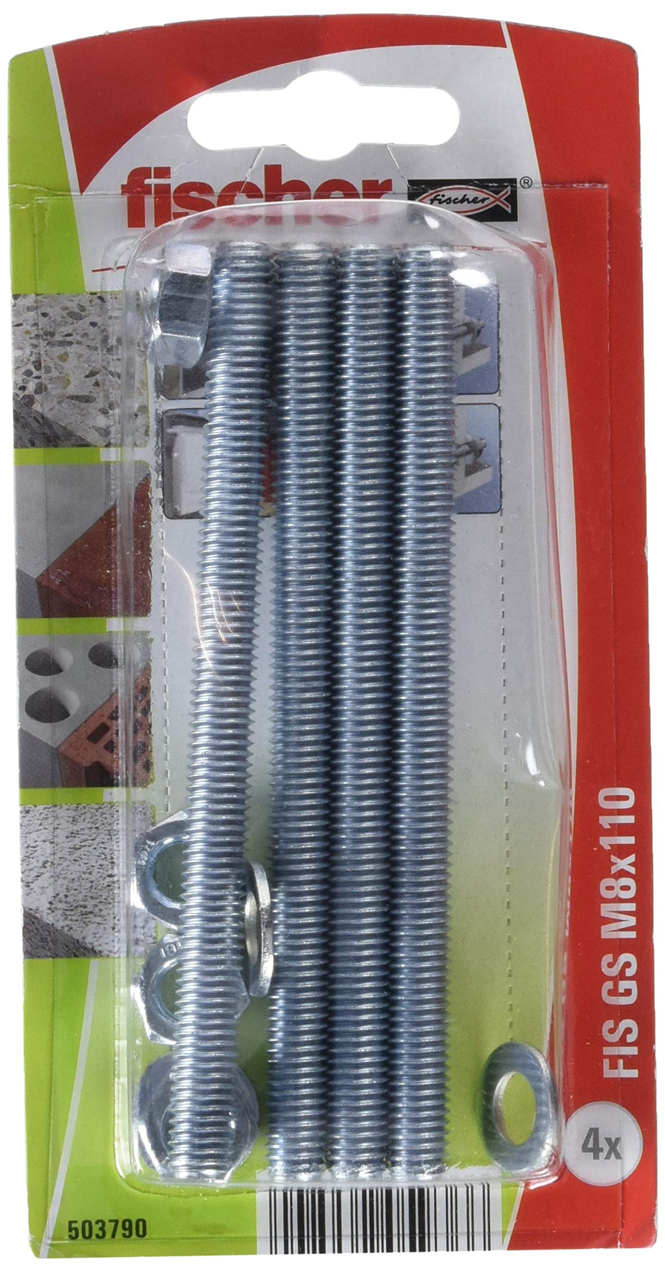 Fischer 503790 FIS GS M8 x 110 K NV Ancre à filetage 110 mm 10 mm 1 set - 3