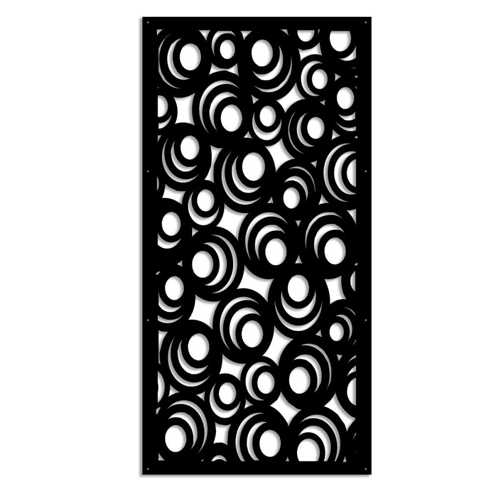 MICKEY - Panel perforowany z PVC - Osłona przeciwsłoneczna - Rozmiar 47x94 cm - Grubość 1 cm - Kolor CZARNY