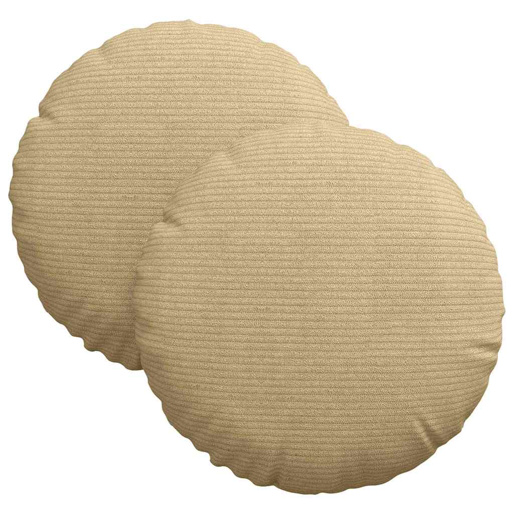 Cojines para asiento 2 pcs Verde grisáceo Ø30 x 13 cm - 2