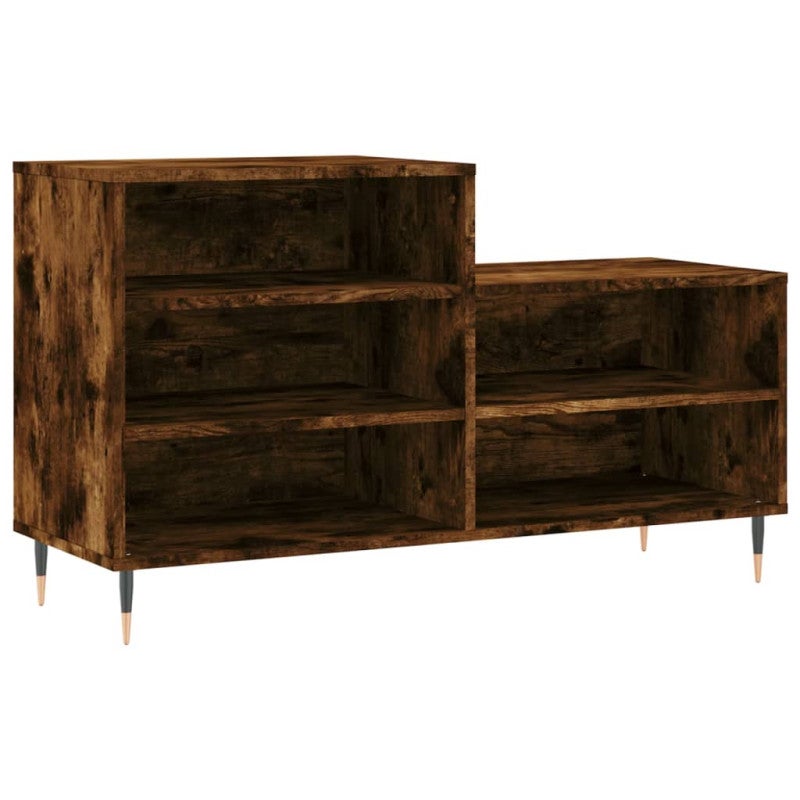VidaXL Scarpiera Rovere Fumo 102x36x60 Cm In Legno Multistrato 89923920