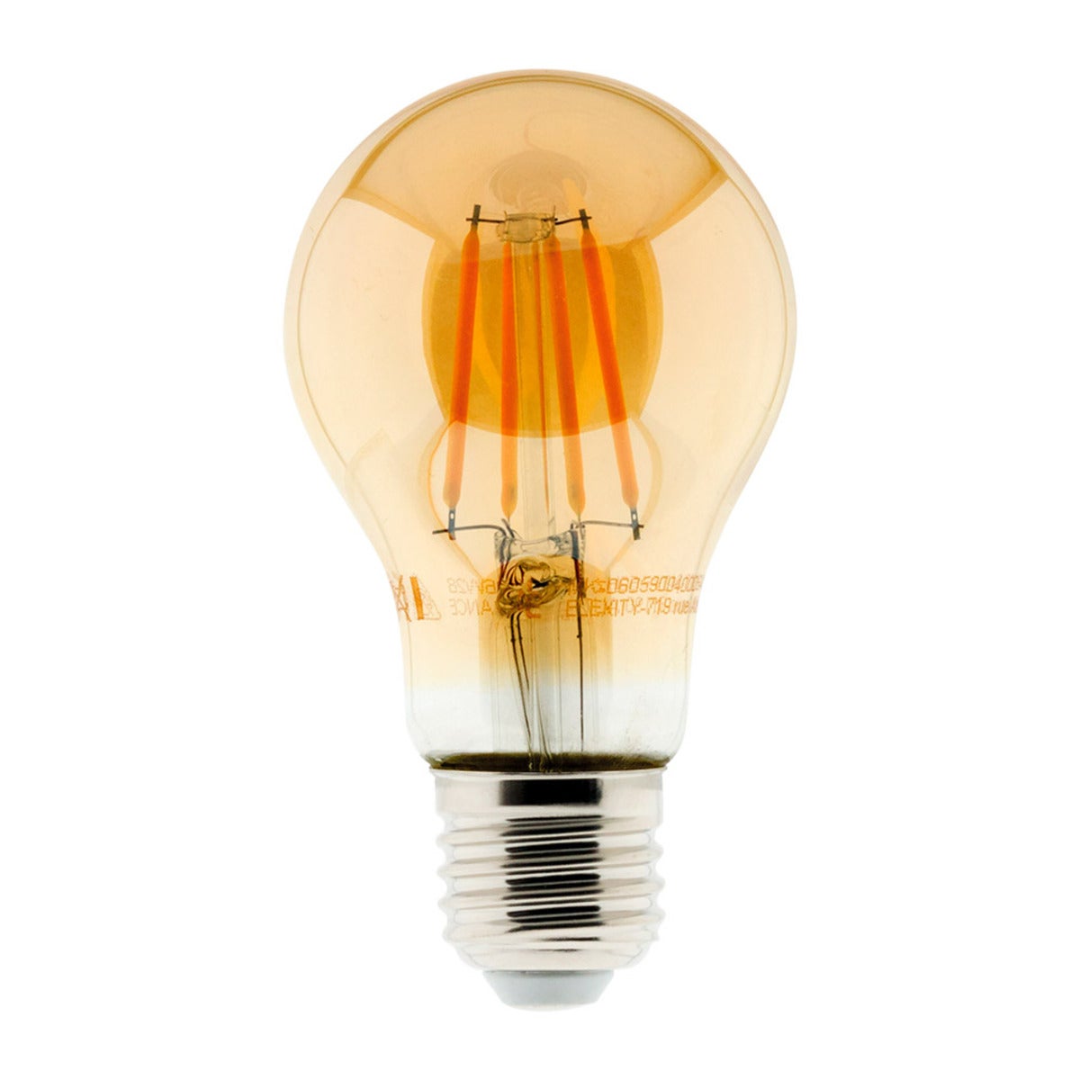 Lampadina decorativa a filamento LED ambrato E27 4W 2500K - Zenitech - 2