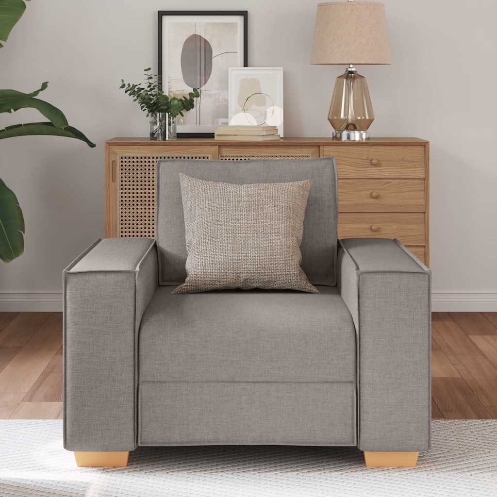 Maison Exclusive - Canapé-chaise Taupe 100x78x84 cm Tissu - 3