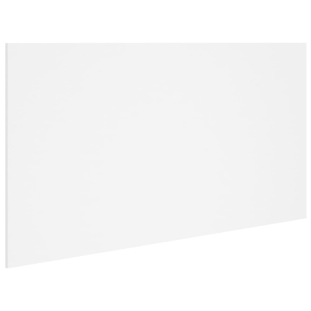Testiera per Letto，Decorazione murale Bianca 160x1,5x80 cm in Legno Multistrato CFW57308 - 2