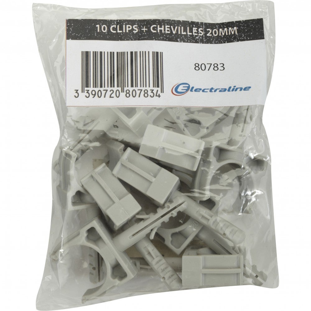 Set di 10 clip e pioli, Diam.20, L.60 mm - 2