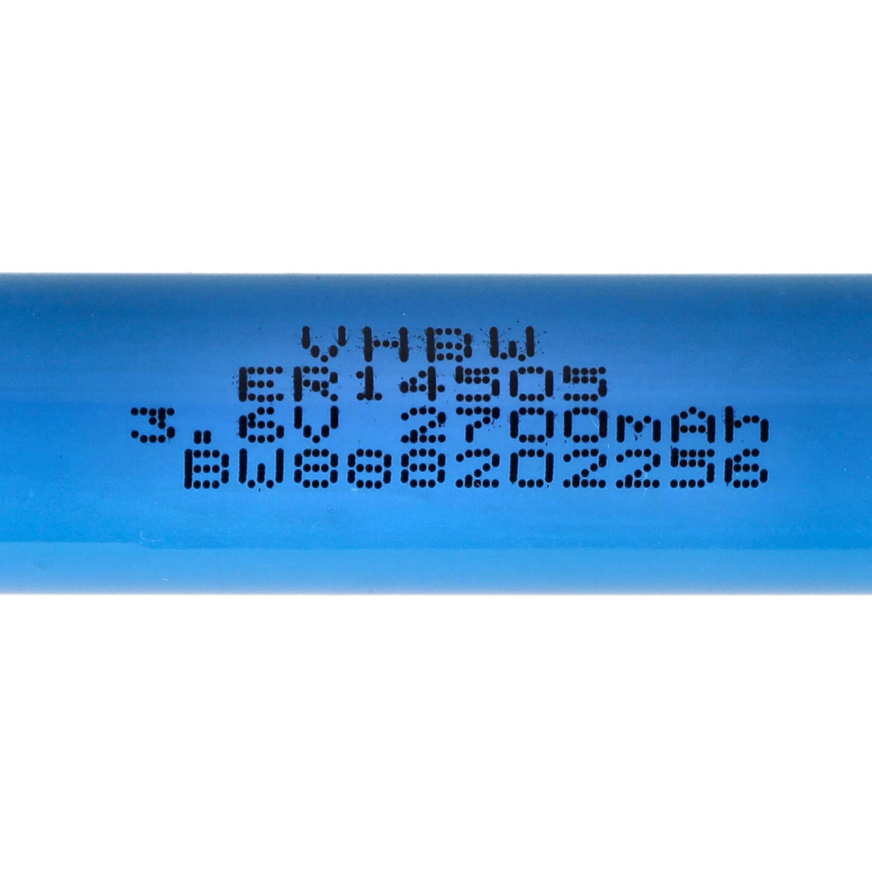 vhbw 10x Piles au lithium ER14505 - Piles spéciales (2700mAh, 3,6V, Li-SOCl2) - 5