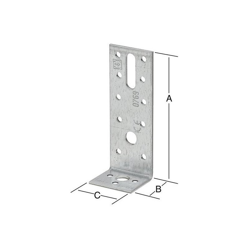Złącze kątowe VORMANN 90 x 35 x 40 mm - 70918000