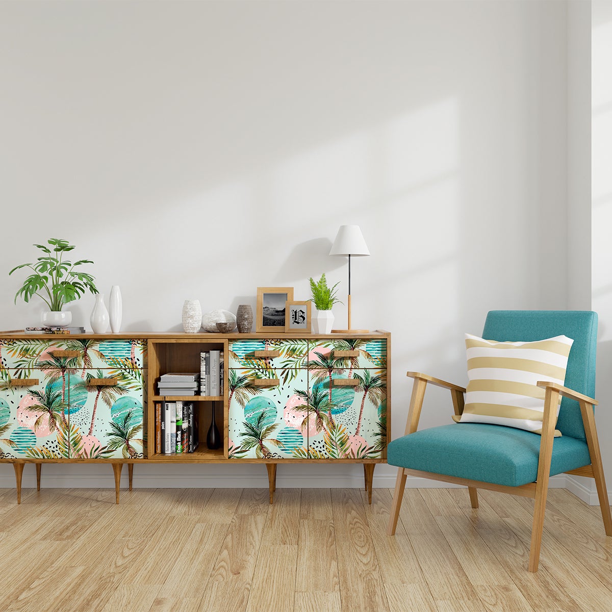 Adesivo mobili tropicale Tubuai - Sticker adesivo - adesivi murali - 60x90cm - 3