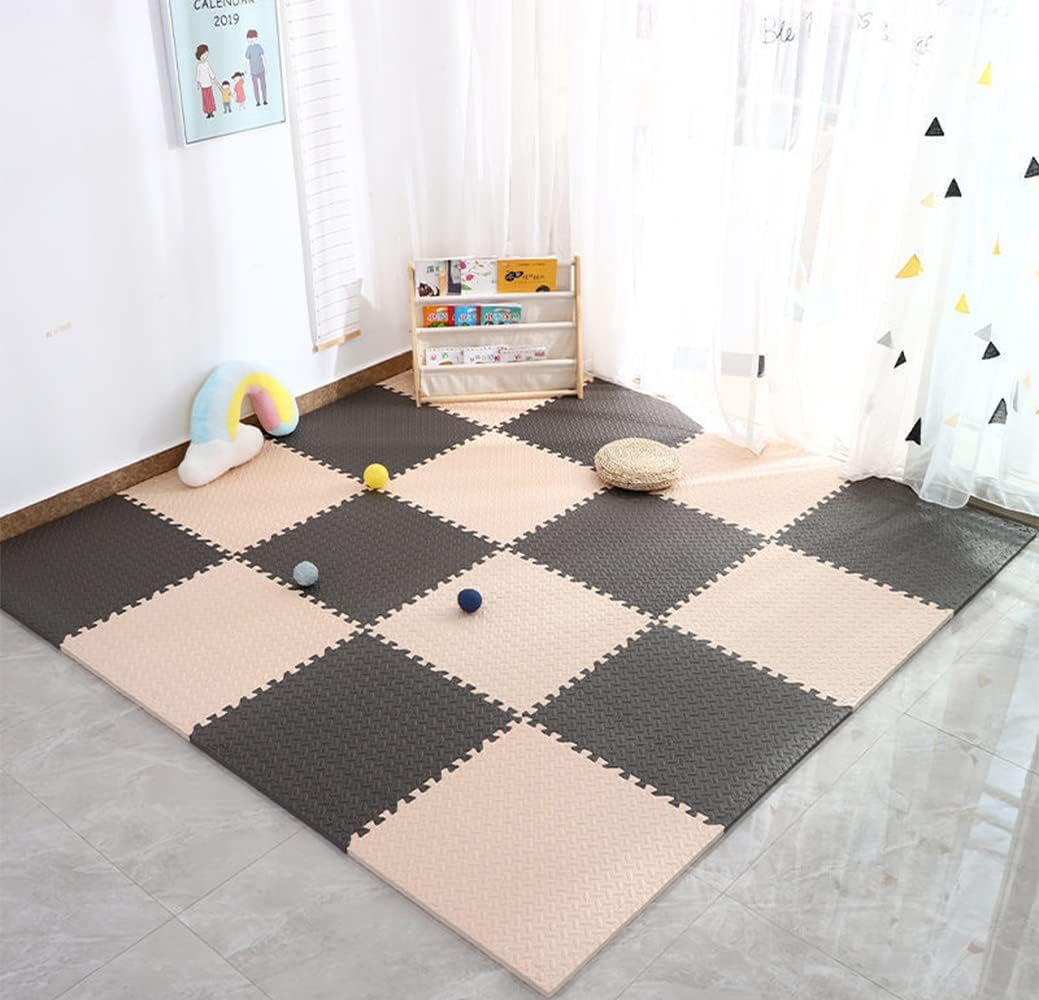 Tapis en mousse EVA pour chambre à coucher, tapis de puzzle pour enfants, tapis de jeu pour bébé, décoration de la maison, salon, 16 pièces - 5