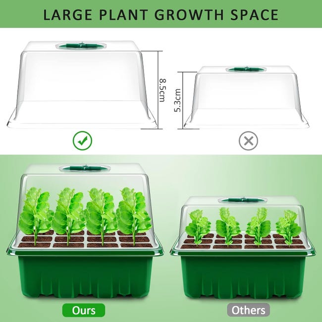 Bacs à Semis Lot De 100 Plateaux De Culture De Jardin Avec Trous De Drainage U2013 25,4 X 50,8 Cm U2013 Plateau De Germination En Plastique Avec Trous U2013 Plateau De Barquette Bacs à Semis Lot De 100 Plateaux De Culture De Jardin Avec Trous De Drainage U2013 25,4 X 50,8 Cm U2013 Plateau De Germination En Plastique Avec Trous U2013 Plateau De Barquette