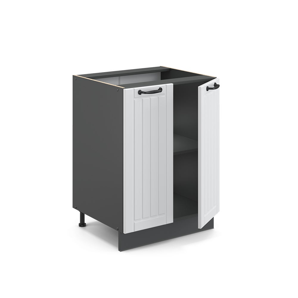 Vicco Meuble bas de cuisine Fame-Line, Blanc campagne, 60cm sans PT - 4