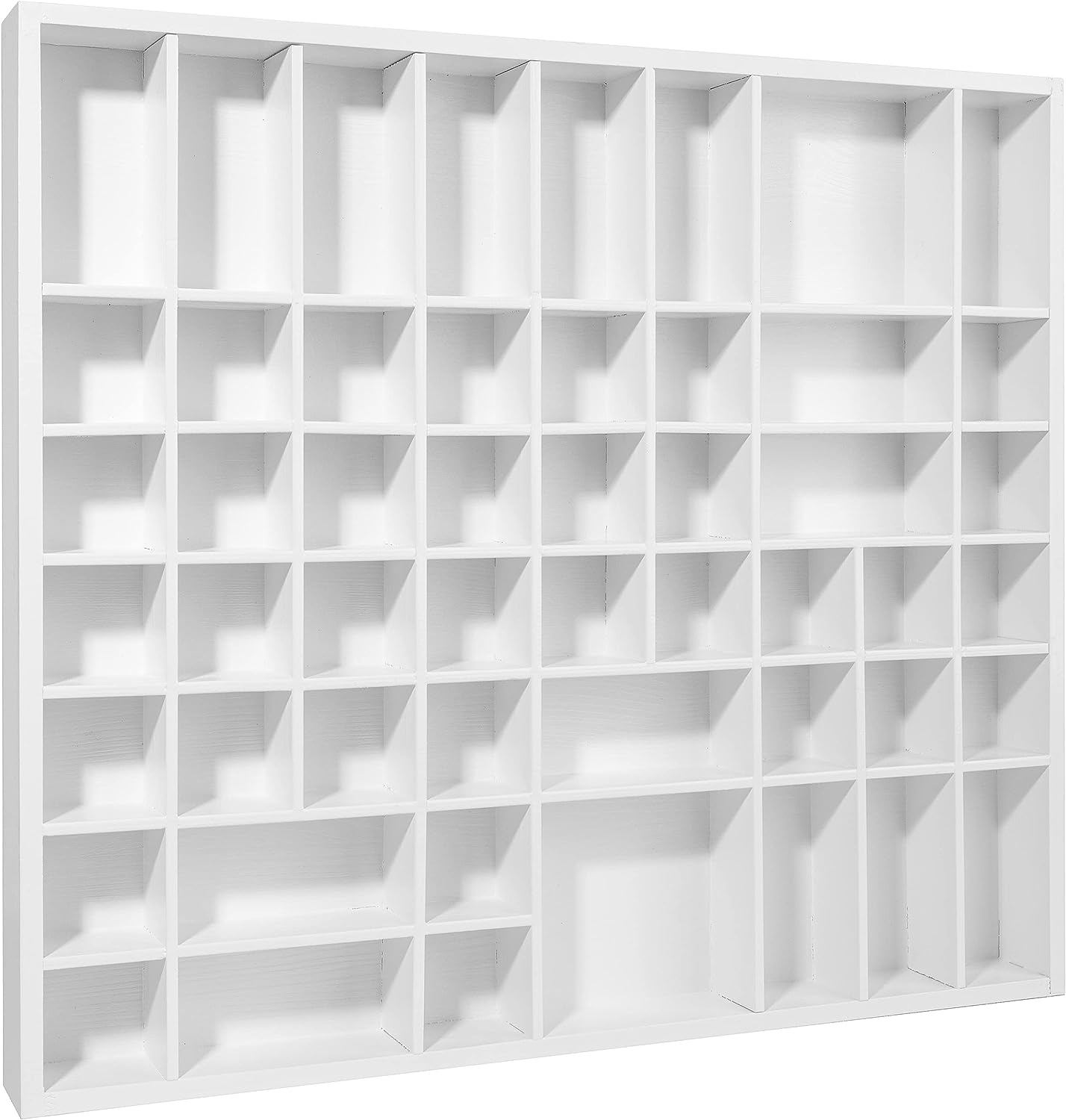 Vitrine Murale Bois 51 Compartiments - 52x46x5cm Pour Collection Figurines