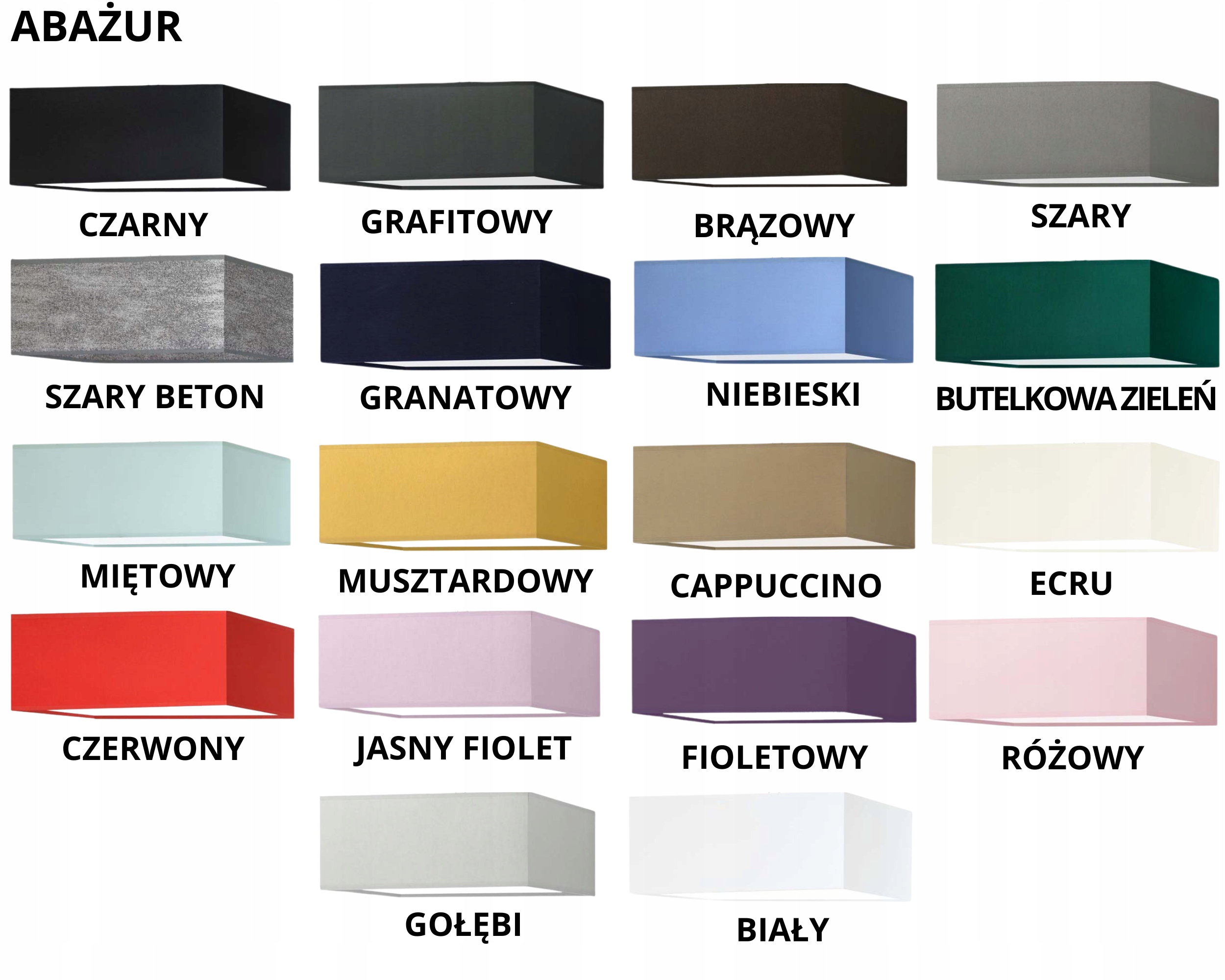 Lampa stojąca podłogowa z abażurem kwadrat MOTO - 3