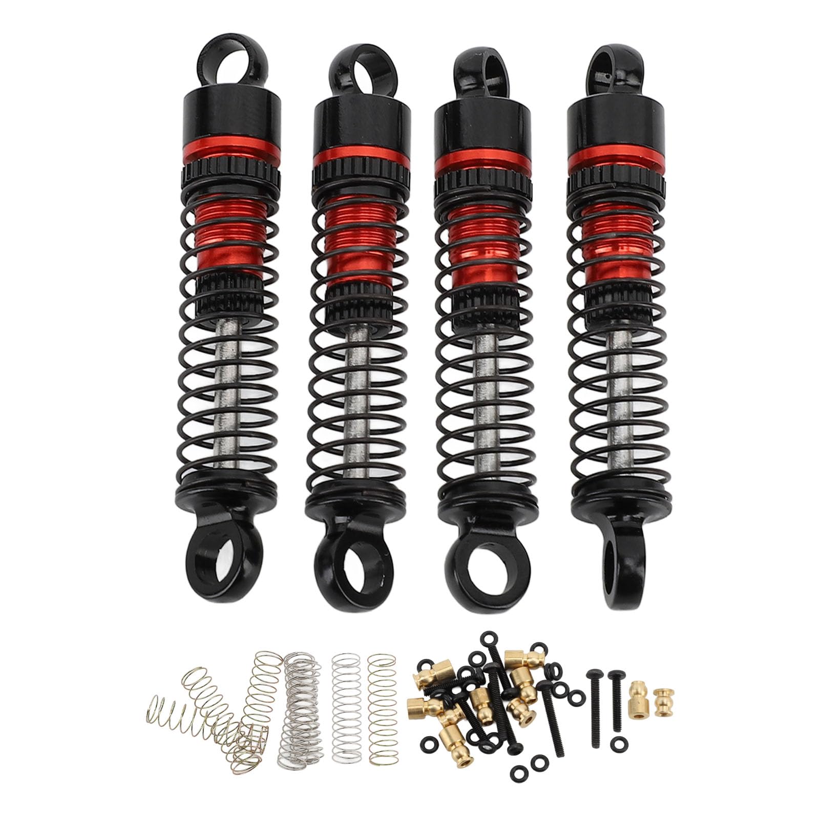 Support D'Amortisseur Avant Arrière RC 1/10 - Paire Robuste En Alliage D'Aluminium Argent