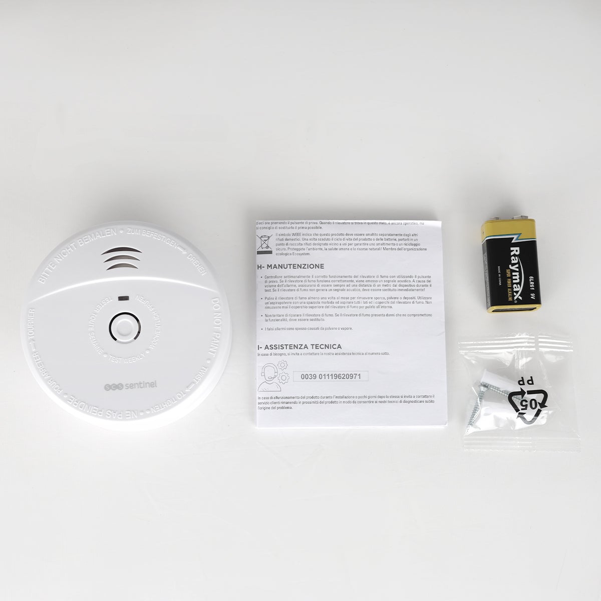 SCS SENTINEL – Rilevatore di fumo autonomo con 5 anni di autonomia – SmokeAlarm 5Y - 6
