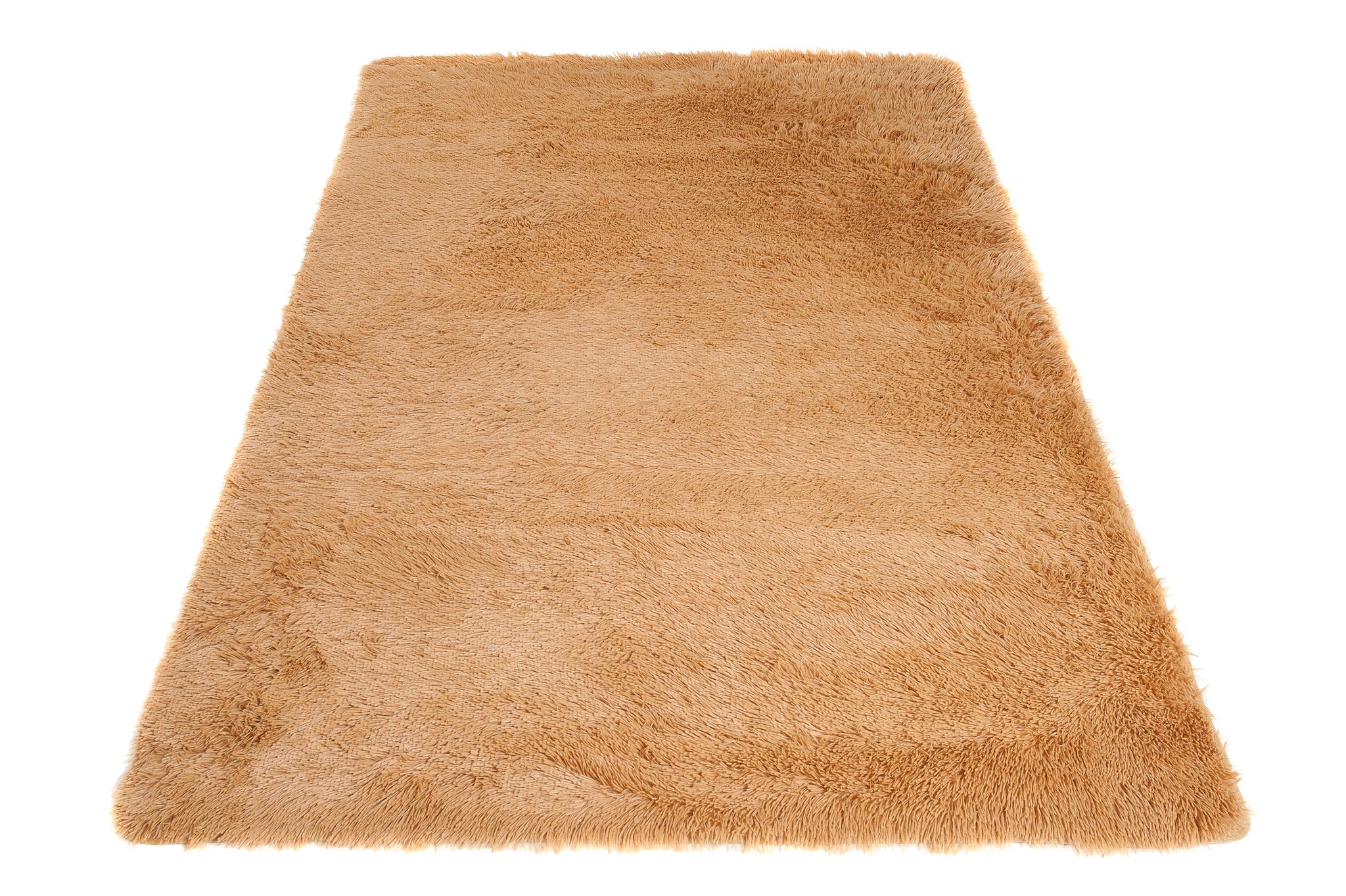 TAPISO Silk Tapis de Salon Chambre Antidérapant Bébé Moderne Beige Uni Shaggy Super Doux Doux 120 x 170 cm - 4
