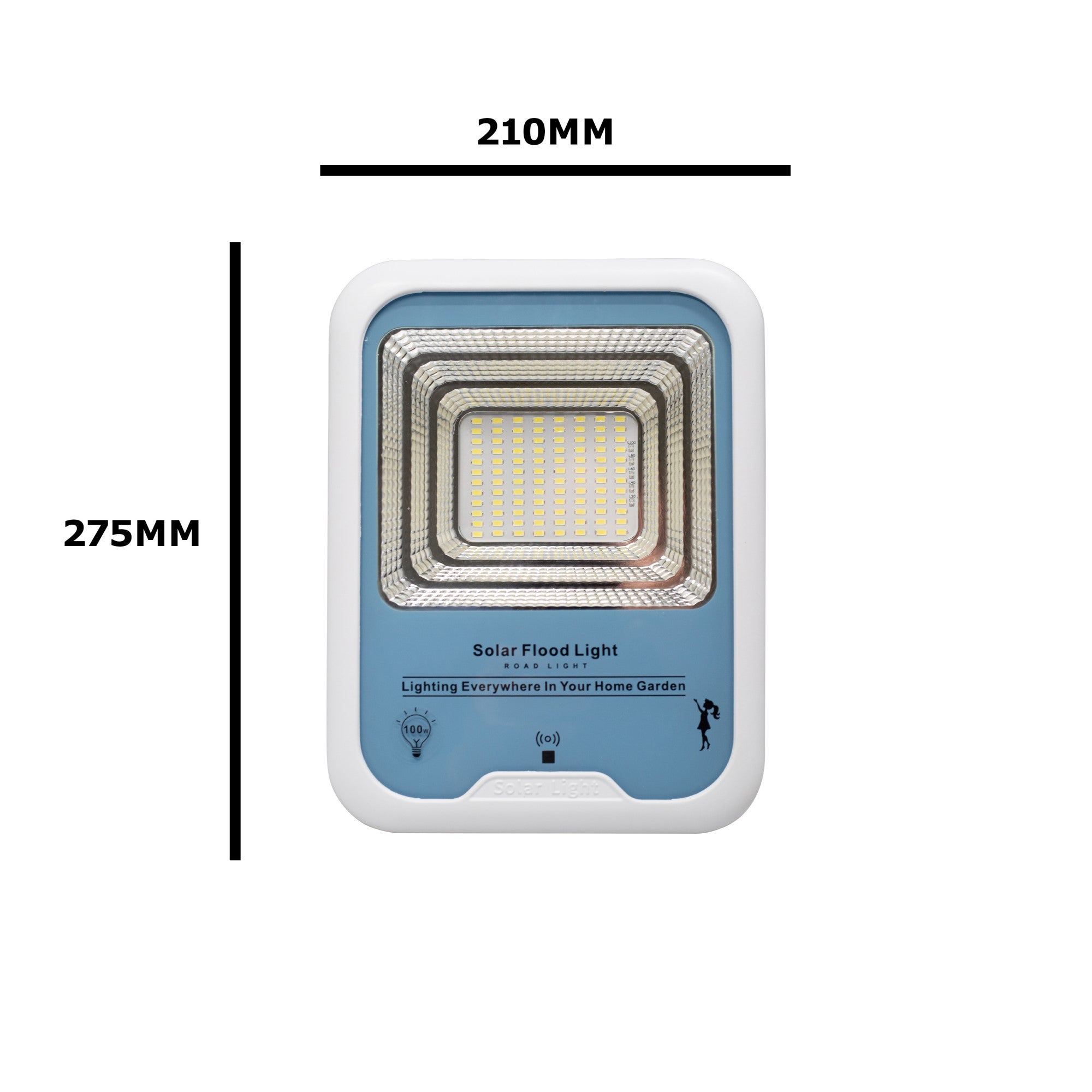Projecteur solaire LED Iplux® PowerBeam Elite 4000 lumens - Haute qualité - Détecteur de mouvement - IP66 - 6000K - Aluminium - 7