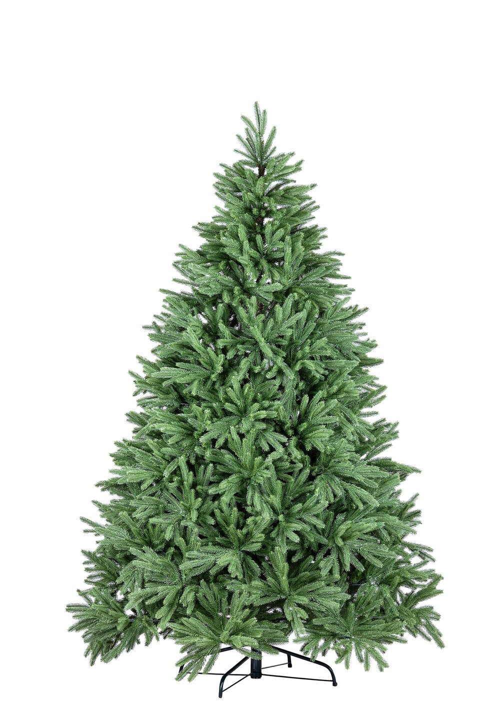 Lujoso árbol De Navidad Con Forma De Pino, 210 Cm, 1000 Ramas, Color Nieve, Blanco