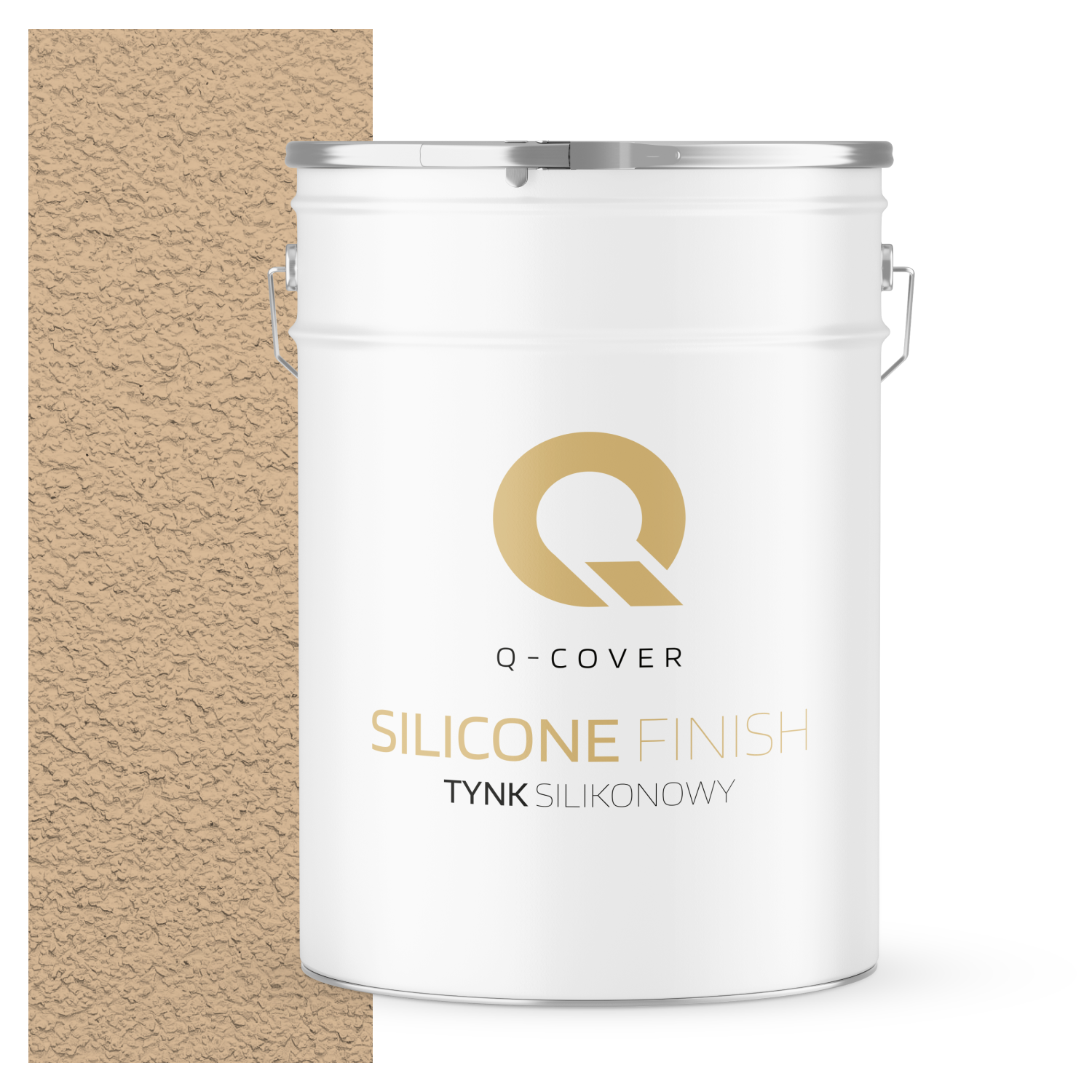 Tynk Silikonowy Elewacyjny Baranek 3.0mm Q-Cover Beżowy F445 25KG