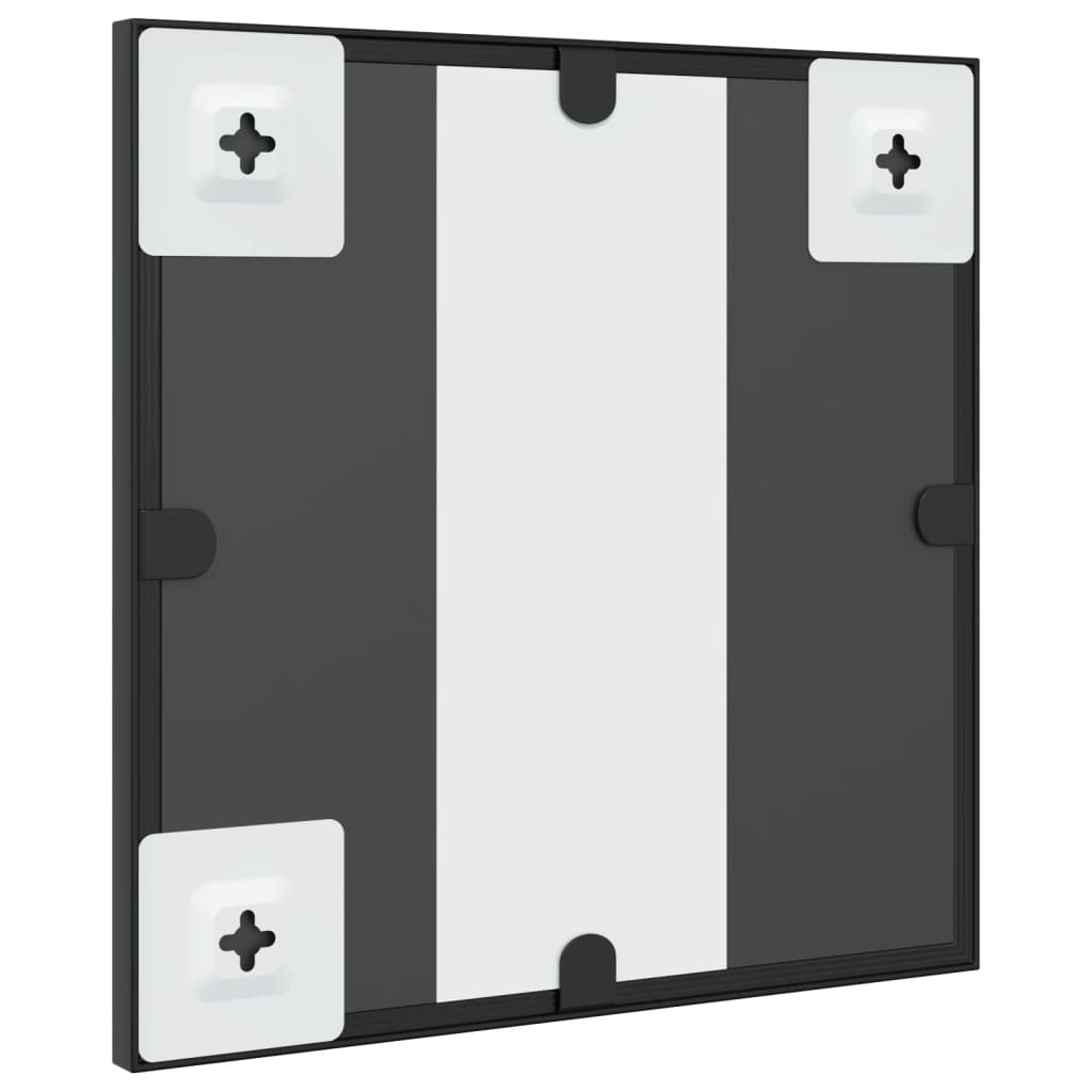 Maison Exclusive - Miroir mural noir 30x30 cm carré fer - 5
